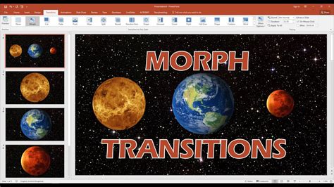 how to morph in powerpoint 2010