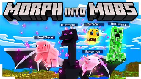 how to morph into mobs in minecraft bedrock