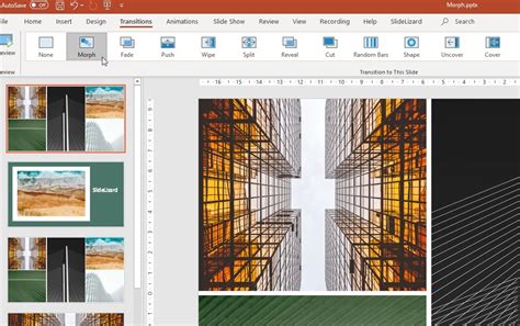 how to morph multiple slides in powerpoint