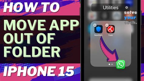 how to move an app to a folder on iphone