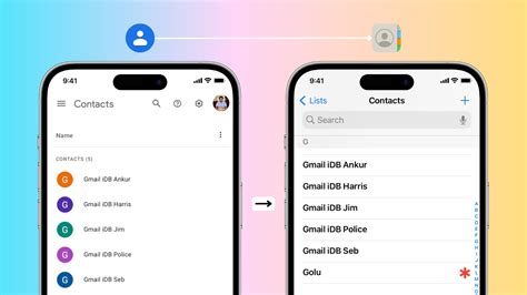 how to move contacts on iphone from gmail to icloud