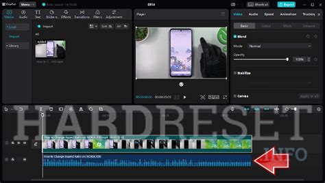 how to move extracted audio in capcut