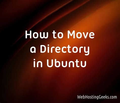 how to move home directory in ubuntu