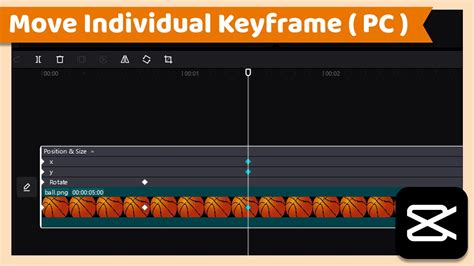 how to move keyframes in capcut pc