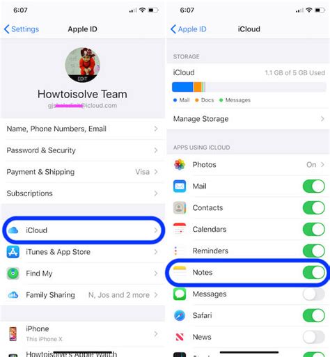 how to move notes from icloud backup to iphone