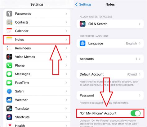 how to move notes from one apple account to another