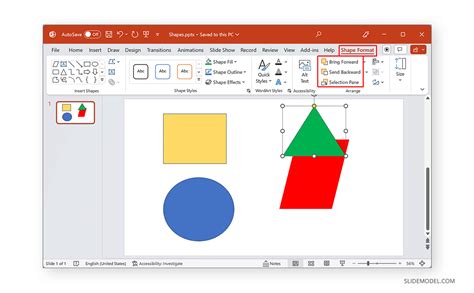 how to move shapes in powerpoint