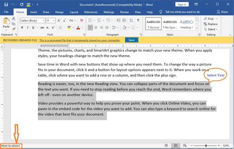 how to move text in word with keyboard
