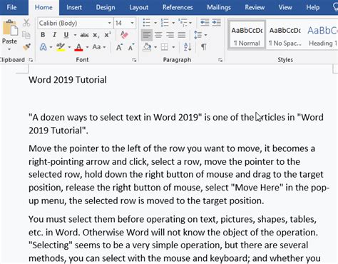 how to move text next to picture in word