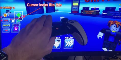 how to move your cursor on roblox ps5