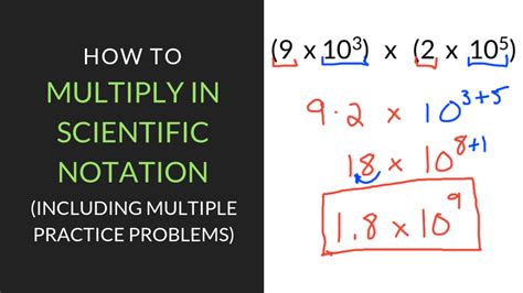 how to multiply numbers in scientific notation with different exponents