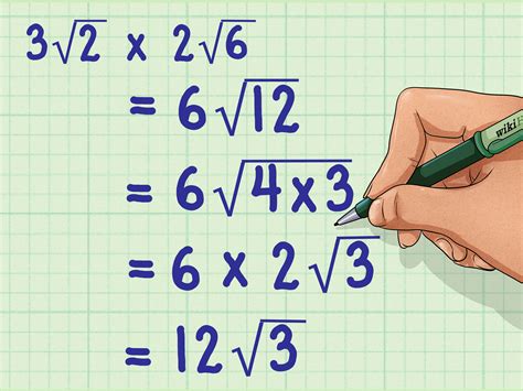 how to multiply square roots with numbers in front