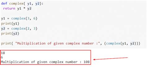 how to multiply two complex numbers in python