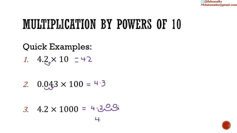 how to multiply whole numbers by powers of 10