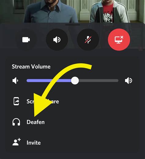 how to mute stream volume on discord mobile