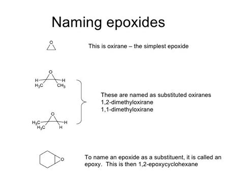 how to name an epoxide