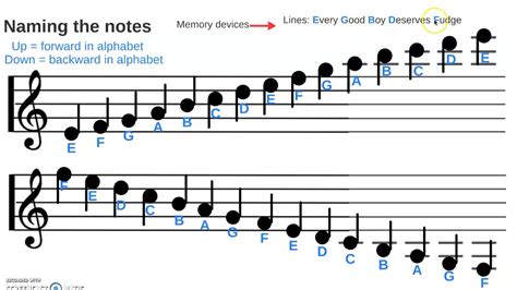 how to name music notes