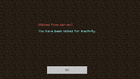 how to not get idle kicked in minecraft