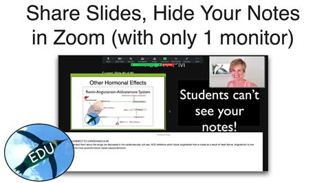 how to not show powerpoint notes on zoom