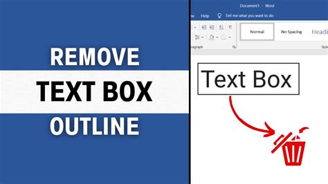how to not show text box outline in word