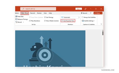 how to not use presenter view in powerpoint mac