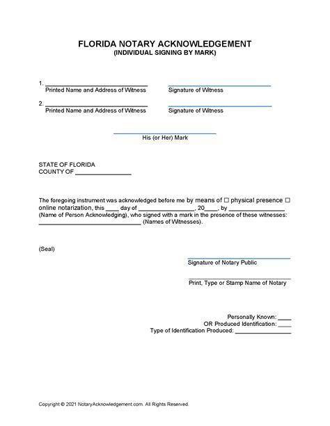 how to notarize a document in florida