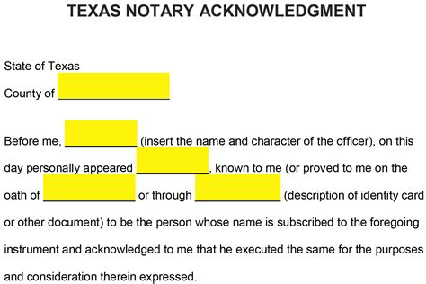 how to notarize a document in texas