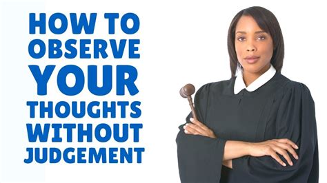 how to observe and not judge