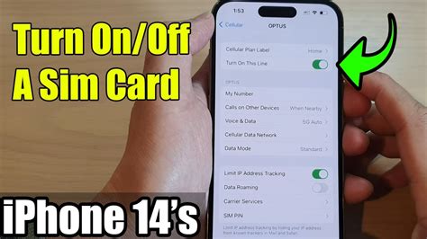 how to off one sim in iphone