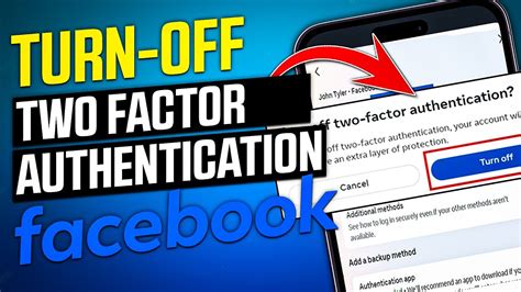 how to off two factor authentication on facebook