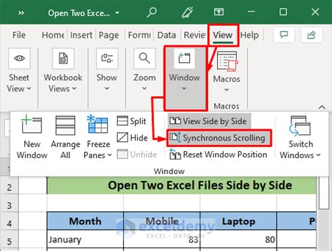 how to open 2 excel files on ipad