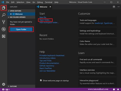 how to open a c++ project in visual studio code