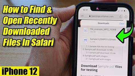 how to open a file in safari on iphone