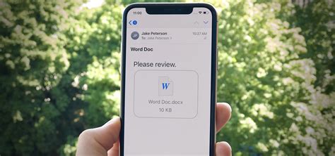 how to open a file in word on iphone