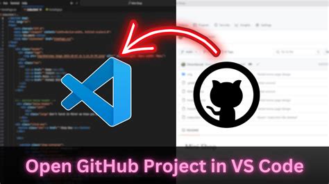 how to open a github project in vscode