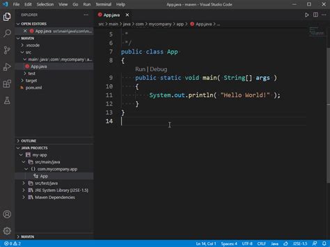 how to open a java project in vscode