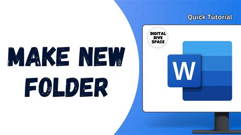how to open a new folder in word