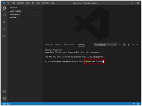 how to open a new project in vscode