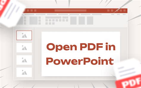 how to open a pdf in powerpoint free
