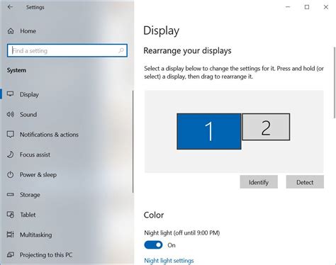 how to open advanced display settings in windows 10