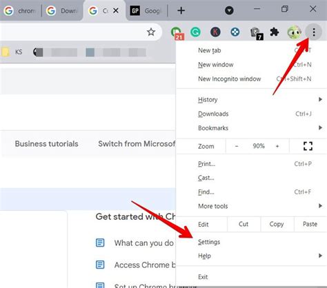 how to open advanced settings in google chrome