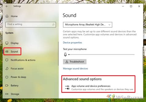 how to open advanced sound settings in windows 10