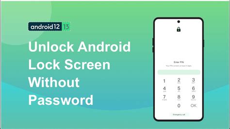 how to open android lock screen without password