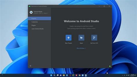 how to open android studio in windows 11