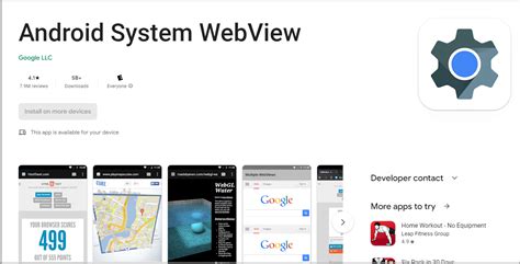 how to open android system webview