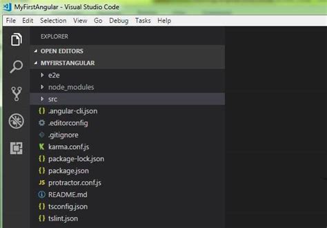 how to open angular project in visual studio from cmd