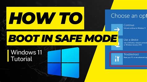 how to open apps in safe mode windows 11