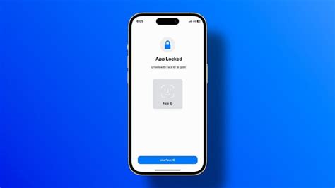 how to open apps with face id