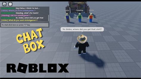 how to open chat box in roblox pc