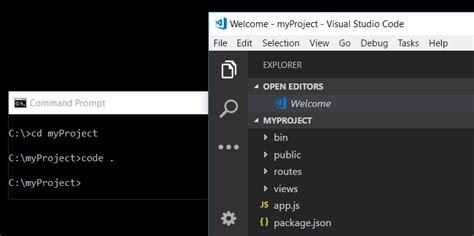 how to open command line in vscode